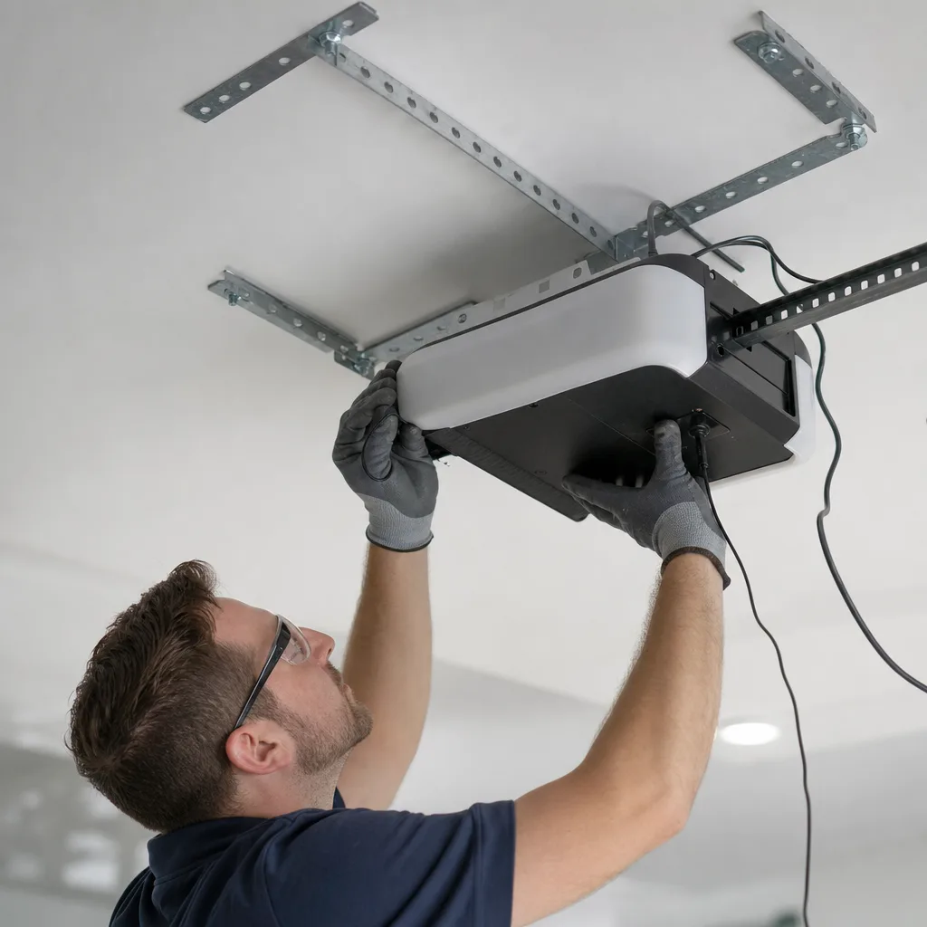 Illustration for garage door installation in Naranja