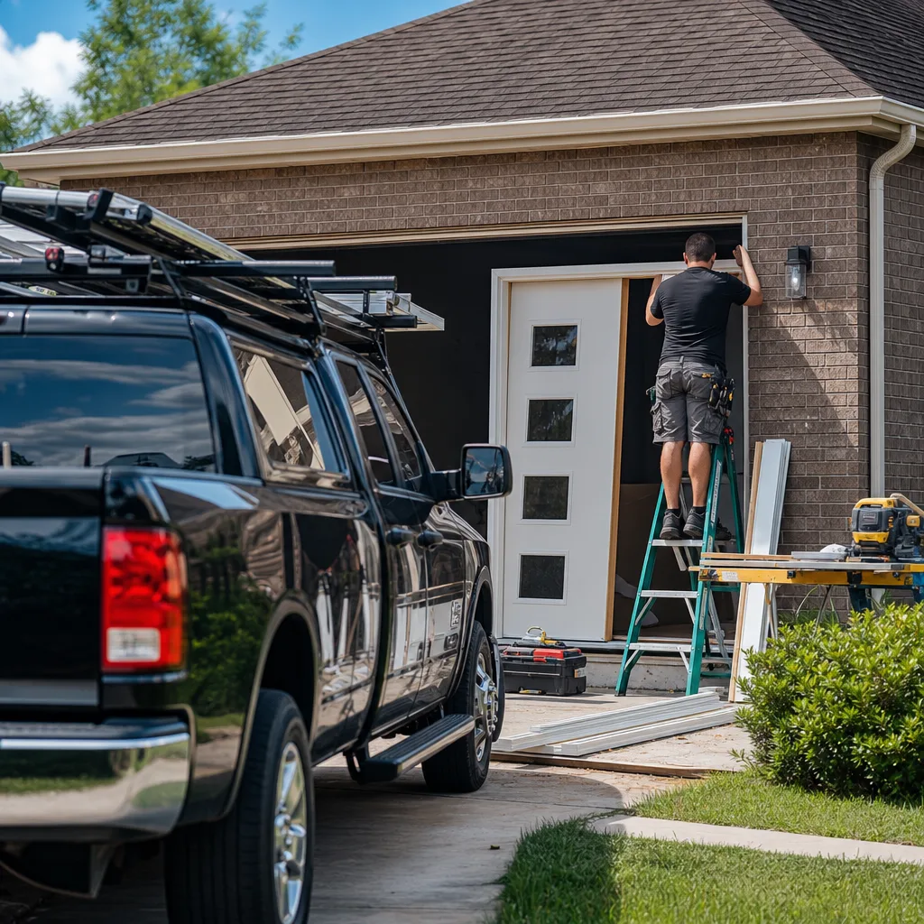 Illustration for garage door installation in Richmond West