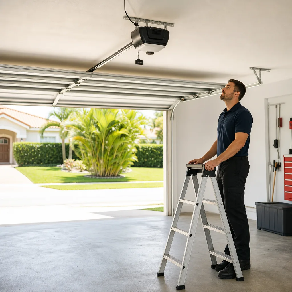 Illustration for garage door repair in Richmond West